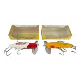 Two Fred Arbogast Musky Jitterbug Lures Two Fred Arbogast Musky Jitterbug Lures