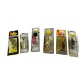 Six Fred Arbogast Fishing Lures Six Fred Arbogast Fishing Lures