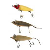 Three Heddon 210 Surface Lures Three Heddon 210 Surface Lures