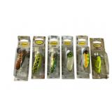Six Assorted Arbogast Fishing Lures Six Assorted Arbogast Fishing Lures