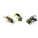 3 Handmade Fishing Lures Signed �Dick� 3 Handmade Fishing Lures Signed �Dick�