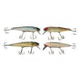 4 Pflueger Mustang Fishing Lures 4 Pflueger Mustang Fishing Lures