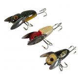 Three Heddon Crazy Crawler Lures Three Heddon Crazy Crawler Lures