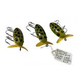 3 Vintage Arbogast Jitterbug Lures 3 Vintage Arbogast Jitterbug Lures