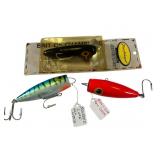 Three Vintage Fishing Lures Assortment Three Vintage Fishing Lures Assortment