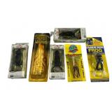 Six Assorted Frog Fishing Lures Six Assorted Frog Fishing Lures