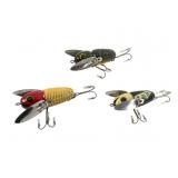 Three Heddon Crazy Crawlers Three Heddon Crazy Crawlers