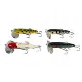 Four Fred Arbogast Jitterbug Lures Four Fred Arbogast Jitterbug Lures