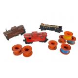 Lionel O Gauge Cars and Wire Spools Set Lionel O Gauge Cars and Wire Spools Set