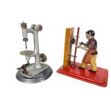 Vintage Arnold Tin Grinding Wheel and Wilesco Dril Vintage Arnold Tin Grinding Wheel and Wilesco Dril