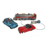 Tin Toys: Train & Two Cars Tin Toys: Train & Two Cars