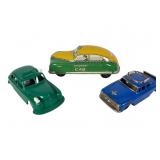 3 Vintage Tin Toy Cars 3 Vintage Tin Toy Cars