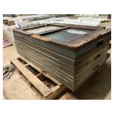 Pool Table Slates on Wooden Pallets