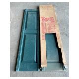 Raised Panel Green Shutters