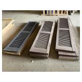 Three Sets of Used Wooden Shutters