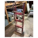 Red Metal Hand Truck Cart