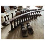 Walnut Railing Set with Posts