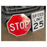 Stop Sign and Speed Limit Sign Set