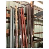 Ten Steel Telescopic Posts