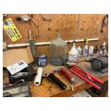 Dunlop Bench Grinder, Grease Guns, Tools Etc...