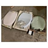 Three Vintage Toilet Seats