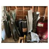 Metal Posts, Tarps, and Netting