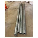 Four Steel Pipes, 9ï¿½ Long, 2.5-Inch Diameter