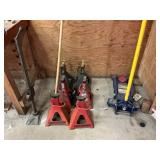 Automotive Jack Stands and Floor Jack