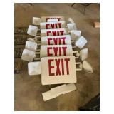 Six Emergency Exit Signs