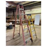 Two Werner Folding Step Ladders