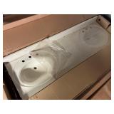 Cultured Marble Double Sink Base