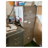 Four-Drawer Metal File Cabinet