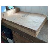 Eight Pieces of 32 x 24 Inch Plywood