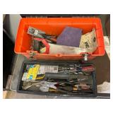 Orange Tool Box with Assorted Tools