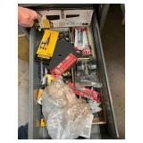 Contents of Desk Drawers, Various Hardware