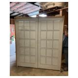 French Double Doors with 15 Glass Panels