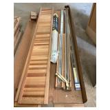 Two Sets of Closet Doors in Pine and White