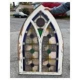 Stained Glass Gothic Window Panel
