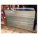 Stacor Two-Piece Metal Mapping Cabinet