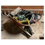 Metal Wheelbarrow with Hoses & Sprinklers