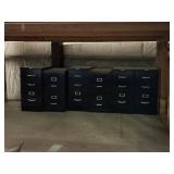 Six Steelmaster Metal File Cabinets