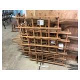 Six Redwood Espalier Trellises