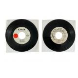 Two Promo 45 RPM Records by Marvel Lee and The