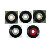 Six Rare Promo 45 RPM Vinyl Records