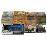 Seven-Piece War Toy Collection on Cards