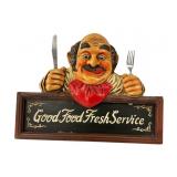 Wall Plaque With Chef Motif