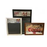 Three Coors Light-Themed Signs