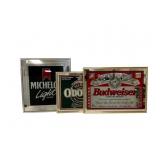 3 Beer Advertising Signs