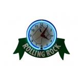 Rolling Rock Neon Wall Clock