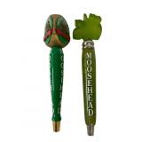 Two Moosehead Beer Tap Handles